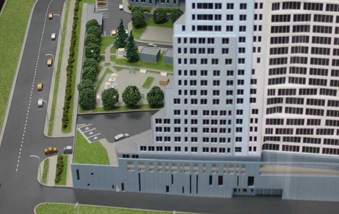 Инфраструктура комплекса на макете