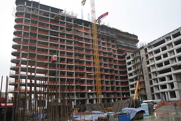 Стройплощадка ЖК «Утесов», октябрь 2014