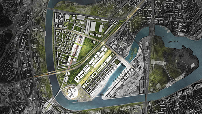 Реконструкция ЗИЛ порт Москвы реки